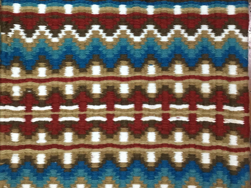 Unique Red, Blue, Teal, White, Gold and Brown Collection 33 Design Saddle Blanket 